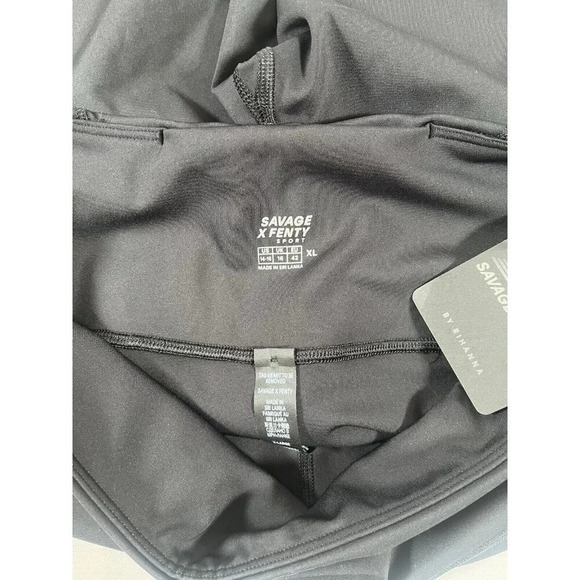 SAVAGE X FENTY Size XL (14/16) Womens Black Leggings New - Picture 4 of 7
